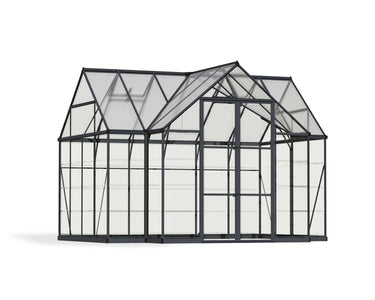 Victory Orangery 10' x 12' (110.6 sq. ft.) Greenhouse - Grey Aluminium Frame & Hybrid Polycarbonate Panels