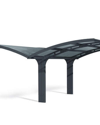 Arizona Breeze Cantilever Aluminum Carport with Twin-Wall Polycarbonate Roof