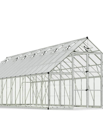 Balance 10' x 32' Greenhouse - Silver Aluminium Frame & Hybrid Polycarbonate Panels
