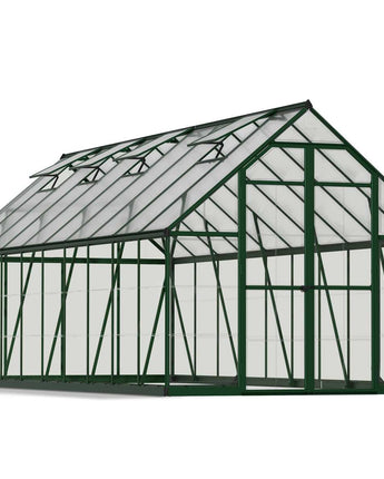 Balance 8' x 20' Greenhouse - Green Aluminium Frame & Hybrid Polycarbonate Panels