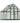 Balance 8' x 8' Greenhouse - Green Aluminium Frame & Hybrid Polycarbonate Panels