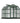 Grand Gardener 8' x 8' Greenhouse - Green Aluminium Frame & Hybrid Polycarbonate Panels