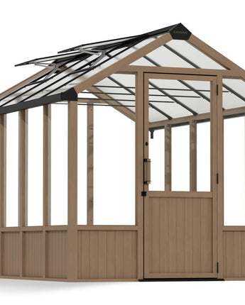 Greenhouse Kits Natura Cedar Wood 8 ft. x 12 ft. - Clear polycarbonate panels