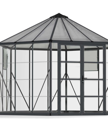 Oasis Hexagonal Greenhouse - Aluminium Frame with Polycarbonate Panels