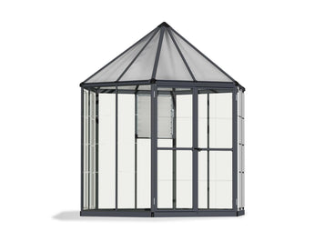 Oasis Hexagonal Greenhouse - Aluminium Frame with Polycarbonate Panels