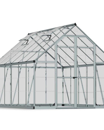 Octave 8' x 12' Greenhouse - Silver Aluminium Frame & Clear Polycarbonate Panels