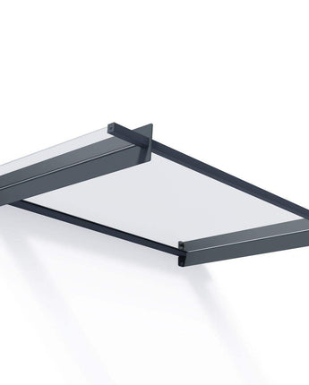 Nancy Door Canopy - Grey Aluminium Frame & Clear Acryl