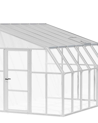 Sunroom Lean to Conservatory - Aluminium White Frames & Hybrid Polycarbonate